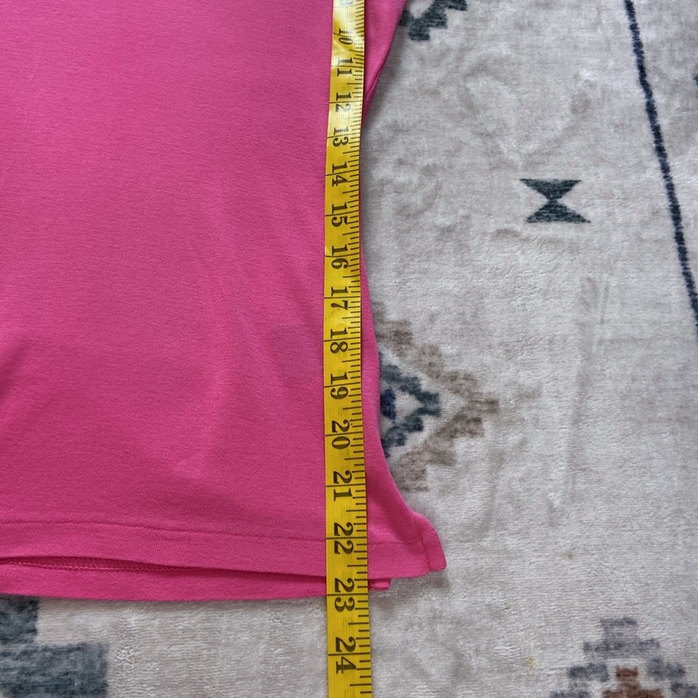 Ralph Lauren Womens Tailored Golf Fit Pink Polo Shirt size M Big Pony Preppy Y2K - Picture 14 of 15